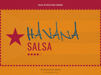 Havana Salsa brand design brand identity branding branding design cuba cuban design figma havana label salsa