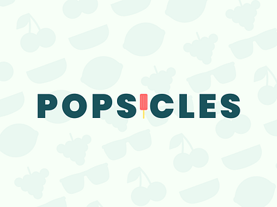Popsicles brand design branding design figma grapes lemon logo popsicle popsicles sunglasses treat watermelon
