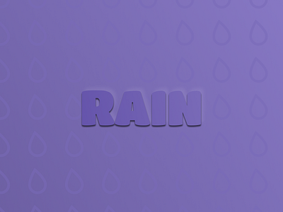 Purple Rain 3d letters branding figma illustration logo prince purple logo purple rain