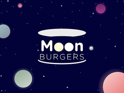 Moon Burgers Logo brand design brand identity branding design figma illustration logo logo design vector visual identity