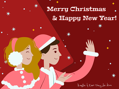 Holiday Greetings christmas christmas card design figma graphic design holiday card illustration merry christmas new year vector