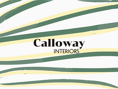 Calloway Interiors brand branding figma illustration interior decoration interior design logo logodesign typography ui design ux design vector