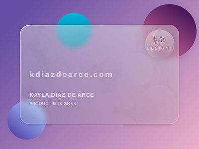 Glass Business Card