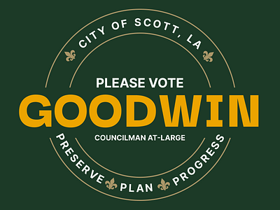 City Council Campaign Sign accessible branding campaign city council councilman at large design figma lafayette logo louisiana political scott sign vector