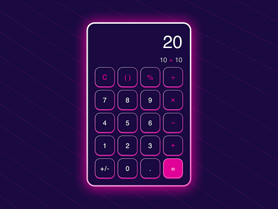 Retro Calculator calculator calculator app calculator ui daily ui 004 dailyui dailyuichallenge lambda school ui design ux design