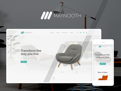 Maynooth Furniture Website adobe illustrator adobe photoshop adobe xd furniture store interaction design mobile design responsive design ui user experience design user interface design ux web design