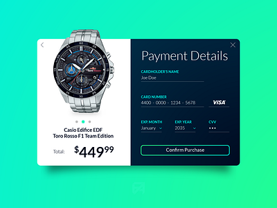 Daily UI Challenge 002: Credit Card Checkout