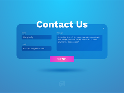 Daily UI Challenge 028: Contact Us