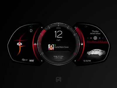 Daily UI Challenge 034: Car Interface adobe cc adobe creative cloud adobe illustrator adobe photoshop adobe xd daily 100 challenge dailyui dailyuichallenge ui ui design ui designer user experience ux user interface ui ux ux design ux designer uxui