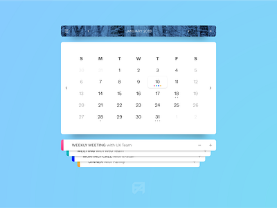 Daily UI Challenge 038: Calendar