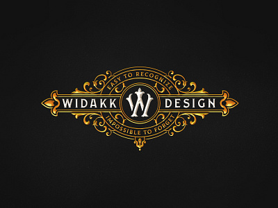 Widakk Design branding decorative design logo personal victorian vintage