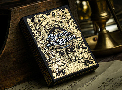 Devil's in the Details / TuckBox cards design devil illustration luxury packaging playing cards premium
