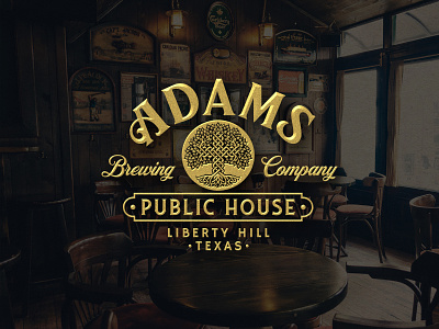 Adams Public House - Logo Design beer branding brewery brewing design irish logo pub vintage