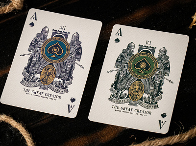 The Great Creator / Ace of Spades ace of spades drawing graphic design illustration packaging playing cards vinatge