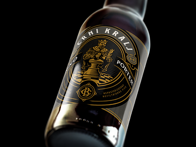 BeerCuz / Crni Kralj beer brewery chess craft design illustration label logo packaging vintage