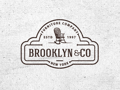 Brookyn & Co chair furniture logo old vintage