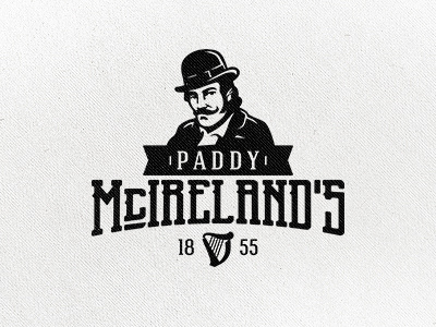 Paddy McIreland's ireland logo pub vintage