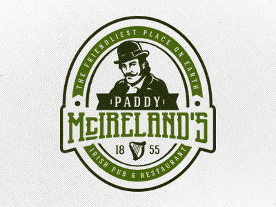 Paddy McIreland's ireland logo pub vintage