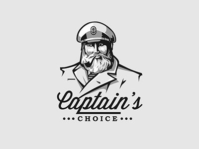 Captain's Choice captain logo old sea
