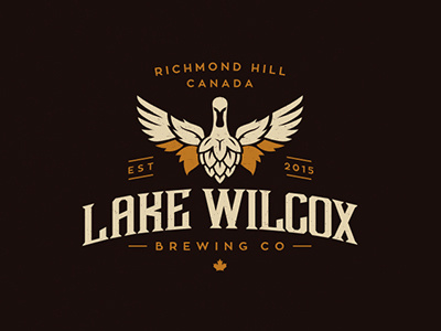 Lake Wilcox Brewing Co beer brewery brewing hop logo wings