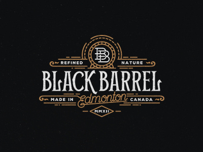 Black Barrel barrel logo old vintage