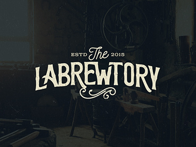 Labrewtory craft drawn hand lettering logo typography