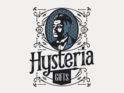 HysteriaGifts classic hysteria logo old vintage weird