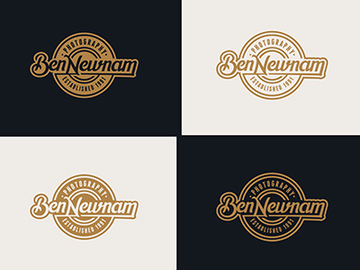 Ben Newnam Photography Logo logo photography typography