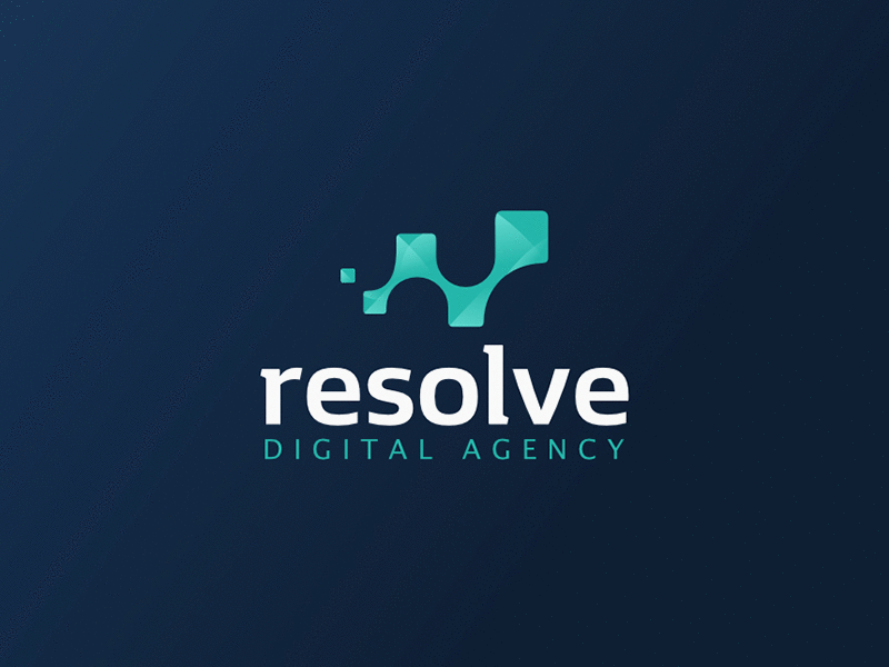 Resolve Logo abstract icon logo modern resolve simple