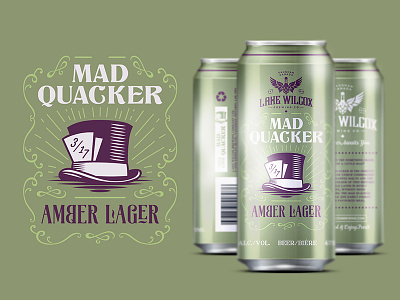 Mad Quacker beer brewing can craft label