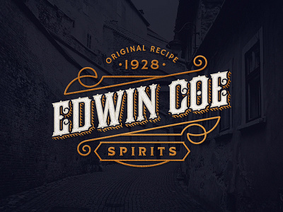 Edwin Coe classic distillery logo old spirits vintage whiskey