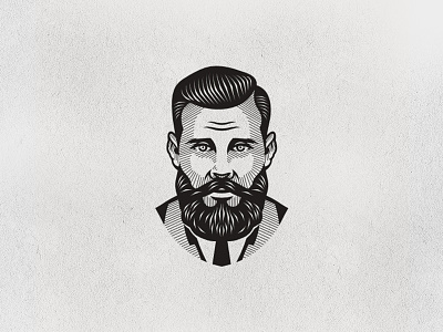 BeardedMan barber beard illustration man