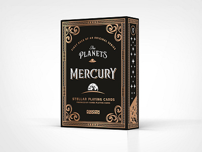 Mercury Tuck Box / Front cards mercury planets playing cards stars tuck box
