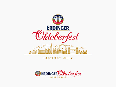 Erdinger Oktoberfest / Unused proposal beer brewery erdinger fest logo london oktoberfest