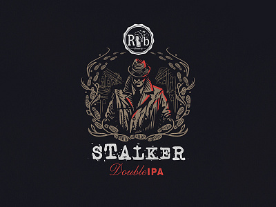Stalker / RazBeerbriga beer brewery brewing craft illustration label stalker