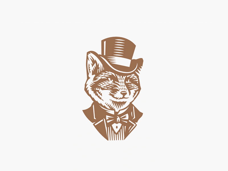 Little L burger drawing food fox illustration lettering logo