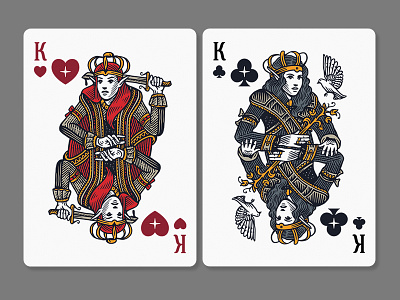 The Planets: Venus / Kings card deck design illustration planets playing cards