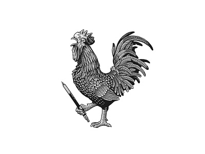 Leacock Logo design illustration logo rooster