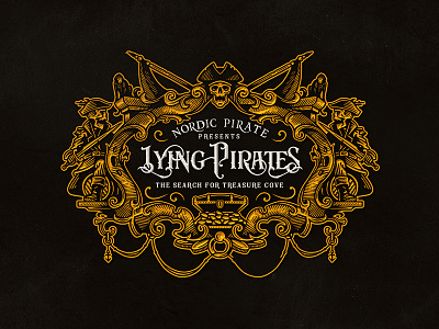 Lying Pirates / Logo boardgame design fun game logo pirate victorian vintgage