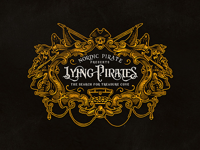 Lying Pirates / Logo boardgame design fun game logo pirate victorian vintgage