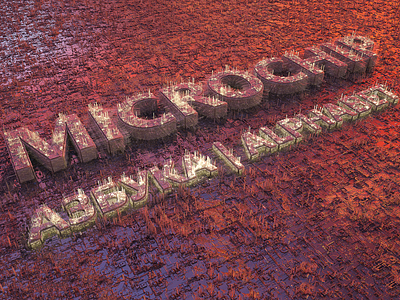 Microchip - Азбука | Alphabet 3d alphabet artistic c4d chip cinema 4d dark design lettering light microchip nanotechnology octane octane render octanerender octoy tech tech design technology азбука