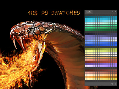 Snake Swatches abstract artistic cobra colorful creative dark design egypt evil flame horror palettes photoshop poison ps swatches snake swatches