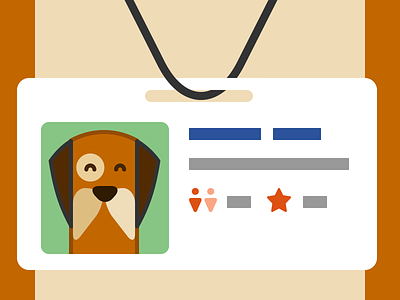 User Profile badge dog user profile