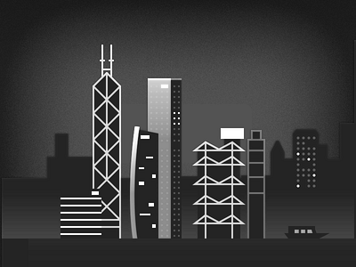 Hong Kong skyline, film noir film noir hong kong limbo skyline