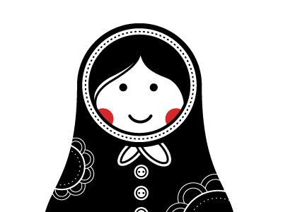 Babushka babushka doll illustration