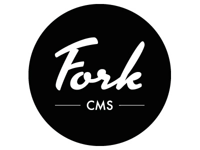 Fork CMS black cms fork logo silhouette