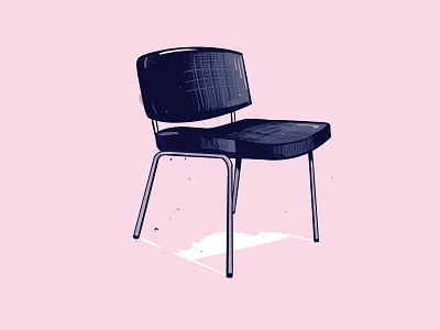 Procreate sketching practise: day 2 chair procreate