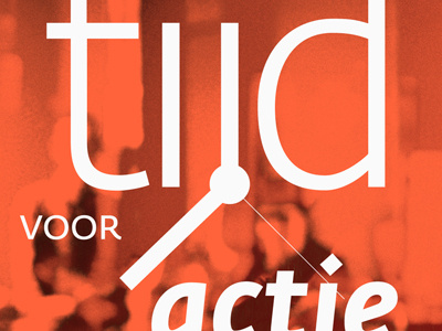 Time For Action fedra time typography