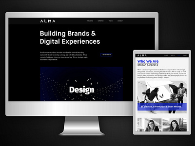 ALMA Studios | Website Launch almastudios brand strategy digitalmarketing photography videoproduction webdesign websitelaunched