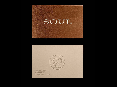 SOUL Business card branding design graphic design logo logo design minimal